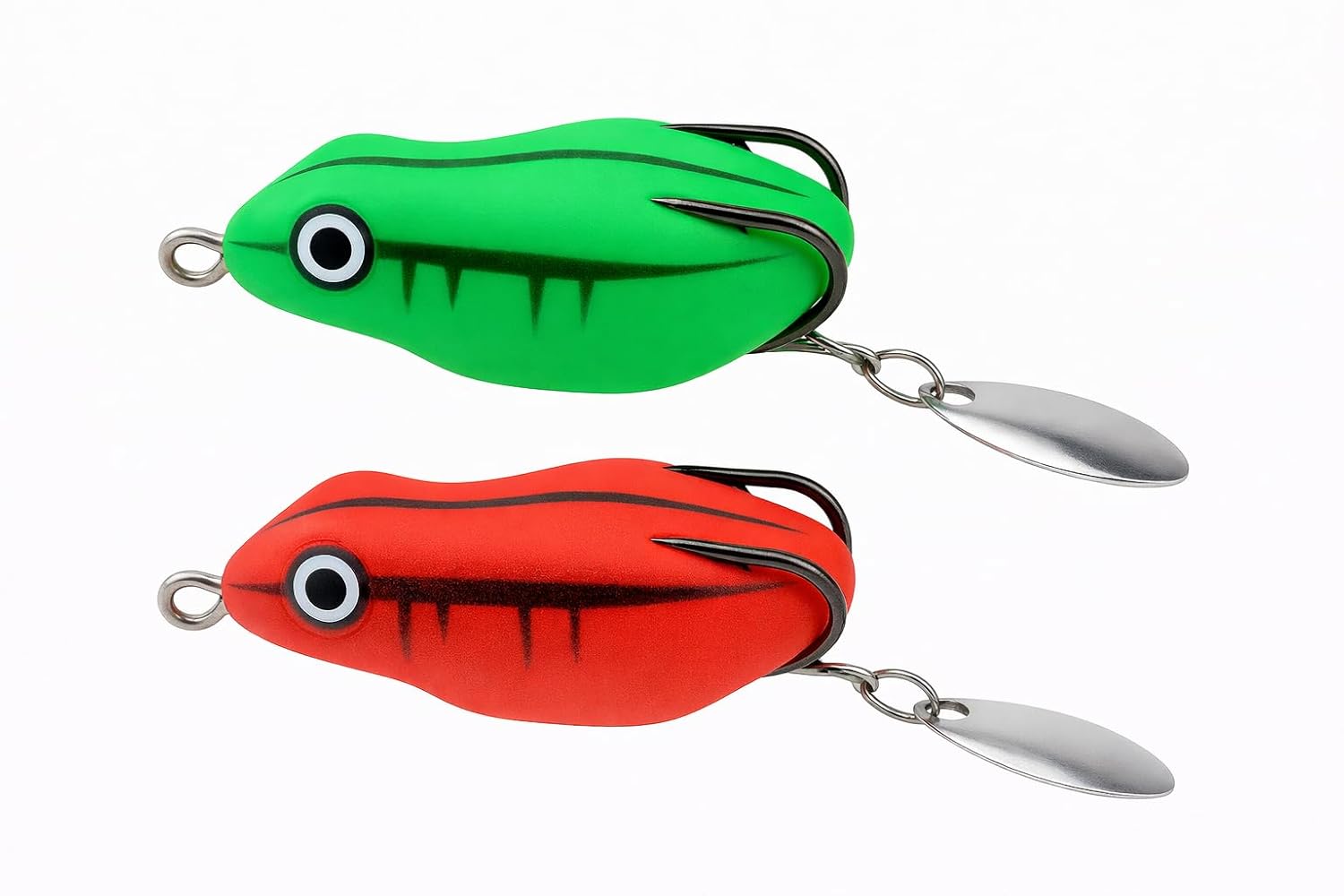 IZZAWA Frog Lure 2pc Red & Green 4.5cm 8.5g – Snakehead Murrel