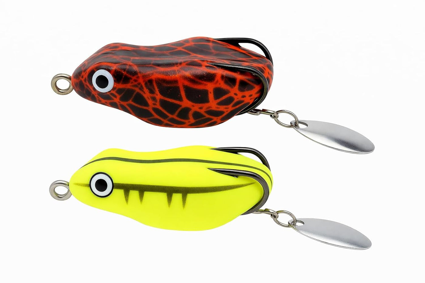 IZZAWA Frog Lure 2pc Light Green Red 4.5cm 8.5g – Snakehead Murrel