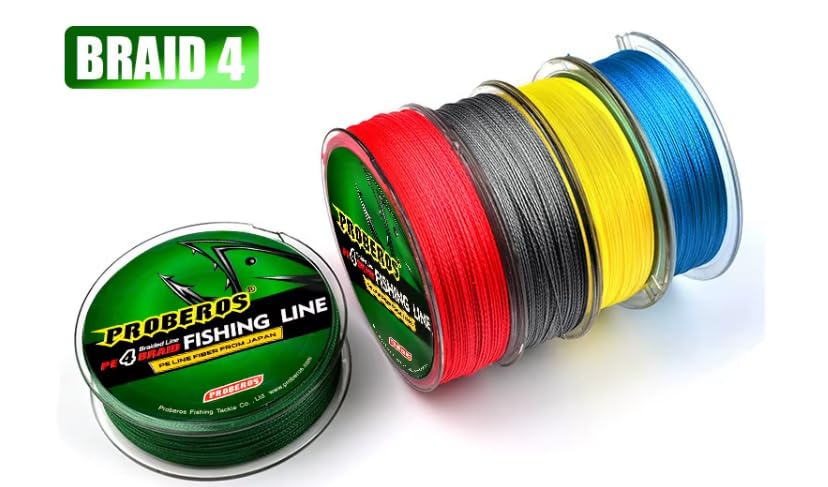 Proberos PE Braid Line Dark Green 0.50mm 80LB – PE Braid Snakehead Bass