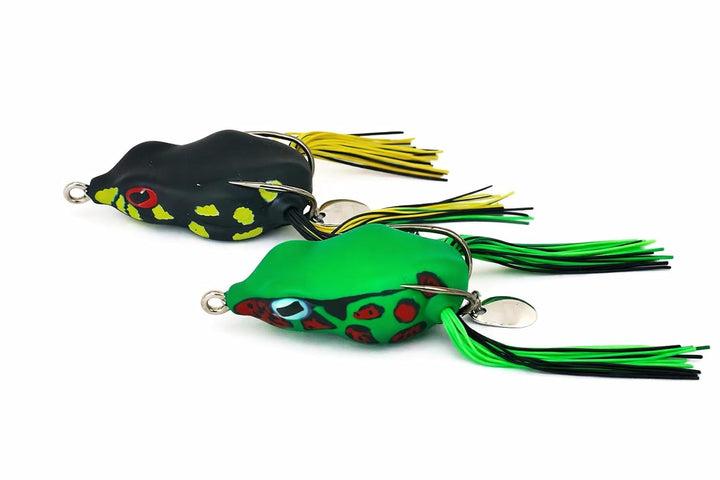 IZZAWA Frog Lure 2pc Green Black 5cm 12g – Snakehead Murrel Bass