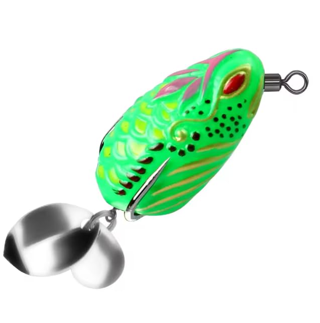 IZZAWA Thai Fly Frog 3.5cm 5.7g Green – Snakehead Murrel Light Tackle