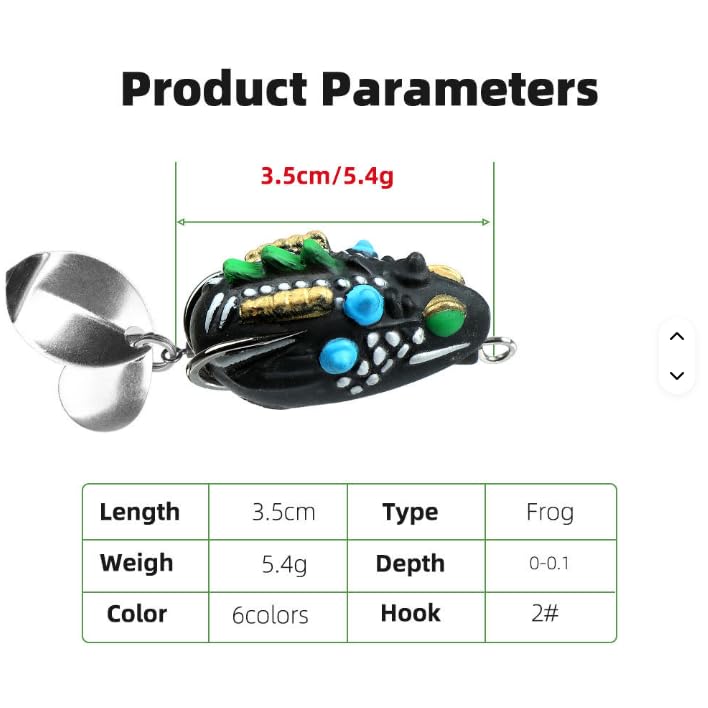 IZZAWA Thai Wind Thunder Frog 3.5cm 5.4g – Snakehead Murrel Light Tackle