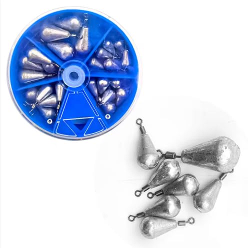 IZZAWA Lead Sinkers 25pc Set – Rohu Catla Carp Bottom Fishing