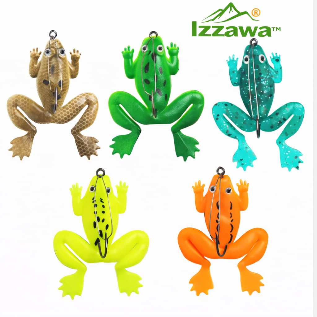IZZAWA Anti-Hang Frog Lure 3.5cm 5g – Snakehead Murrel Weedless Bait