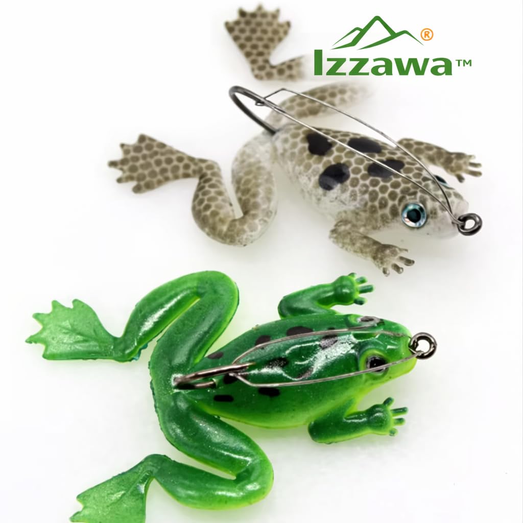 IZZAWA Anti-Hang Frog Lure 3.5cm 5g – Snakehead Murrel Weedless Bait
