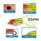 IZZAWA Frog Lure 1pc 6cm 12g – Snakehead Murrel Bass Topwater