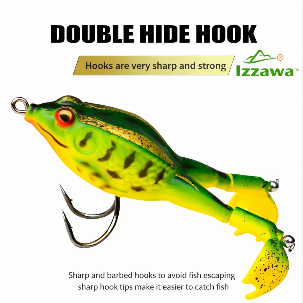 IZZAWA Swim Frog Lure 9.5cm 13.5g – Snakehead Murrel Bass Surface