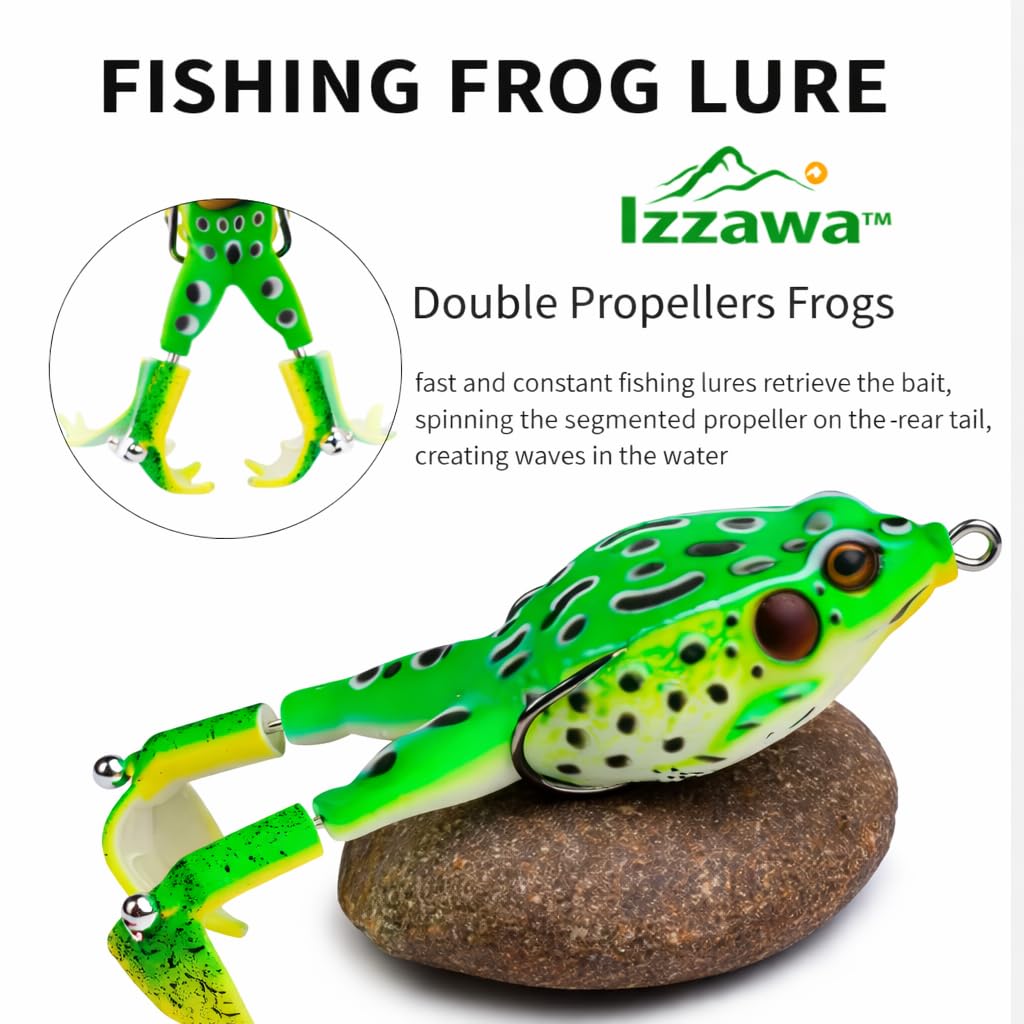 IZZAWA Swim Frog Lure 9.5cm 13.5g – Snakehead Murrel Bass Surface
