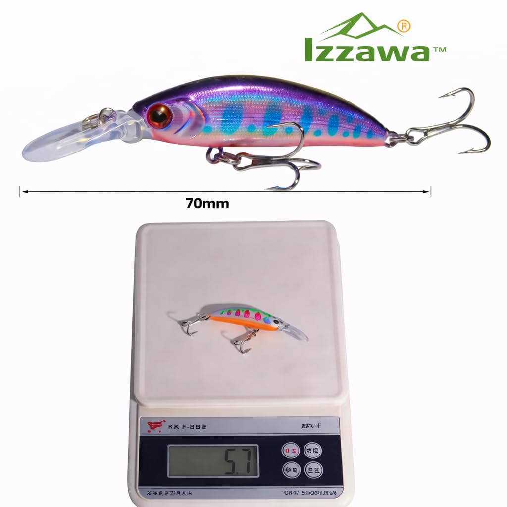 IZZAWA Minnow Crankbait 7cm 6g – Snakehead Bass Barramundi Hard Lure