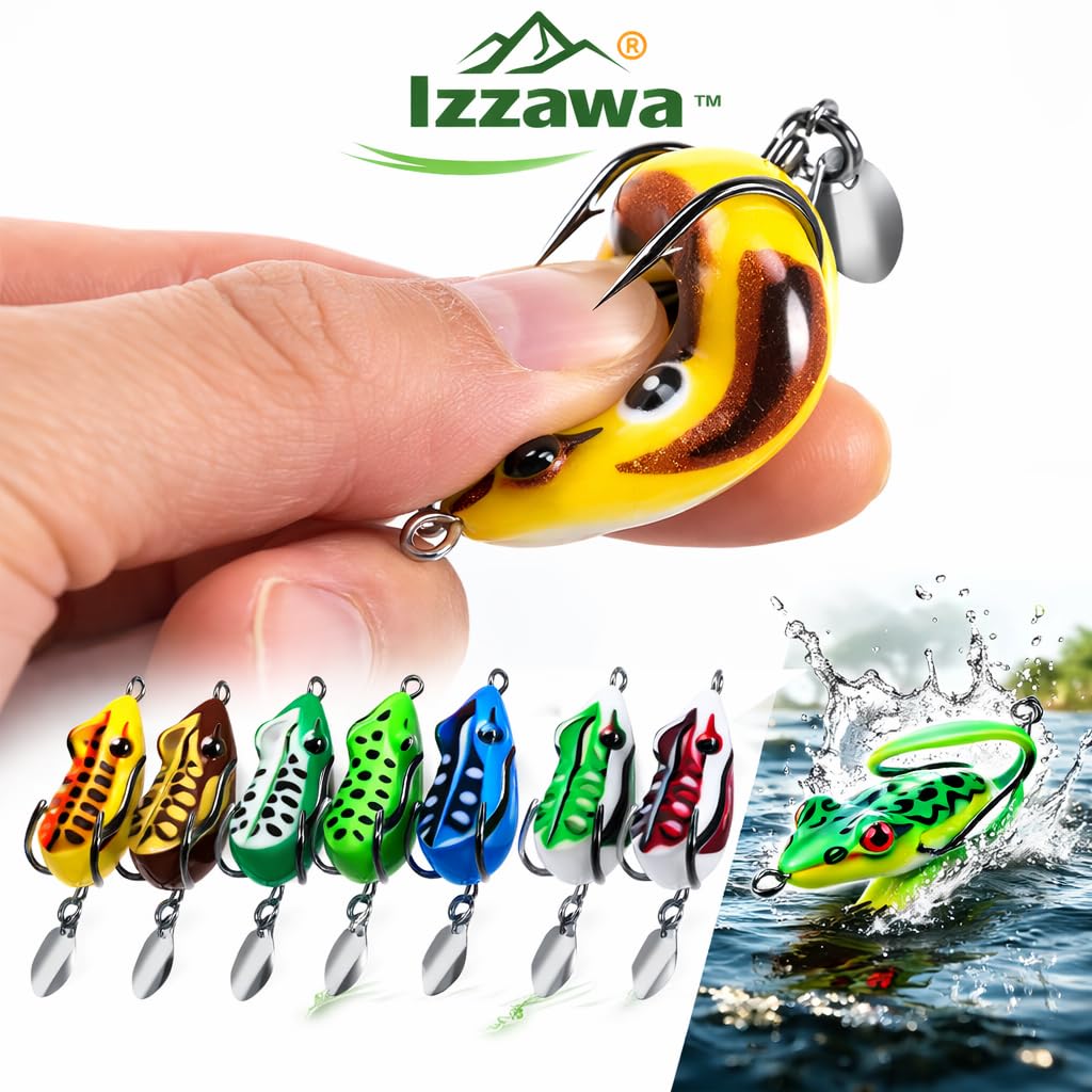 IZZAWA Ripper Frog Lure 4cm 5.5g – Snakehead Murrel Popper Bait