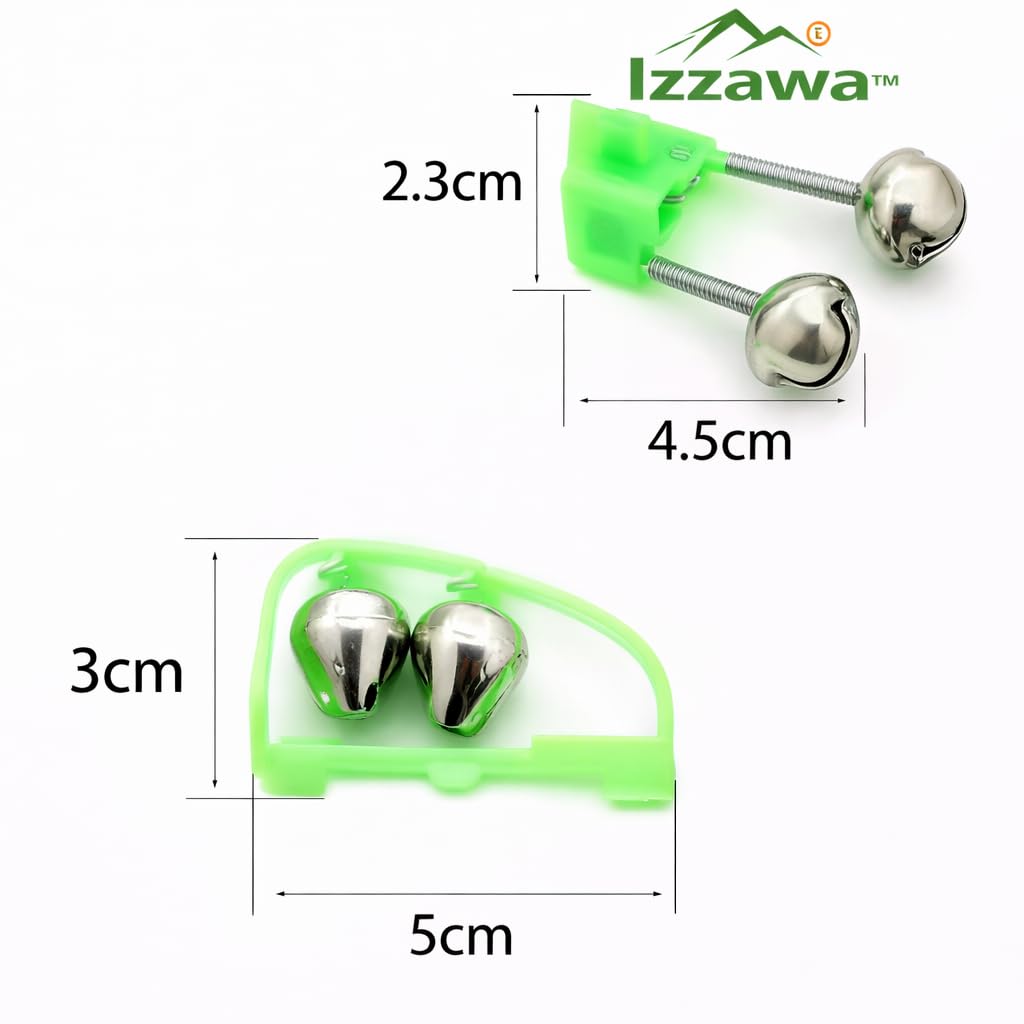 IZZAWA Bite Alarm Bells 5pc 16mm Green – Carp Rohu Catla India