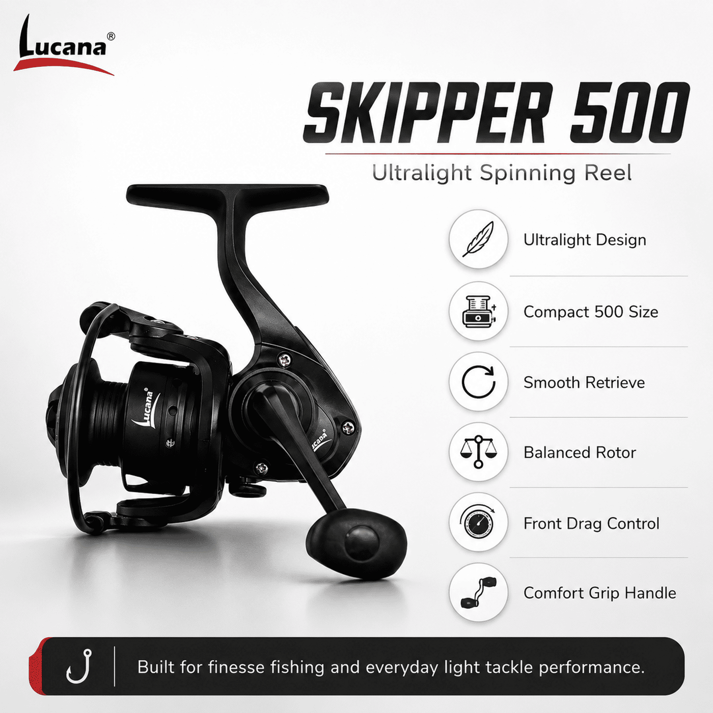 Lucana Skipper 500 Ultralight Spinning Reel