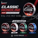 Lucana Classic Monofilament Fishing Line 100m