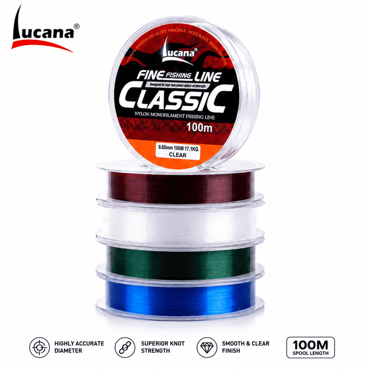 Lucana Classic Monofilament Fishing Line 100m