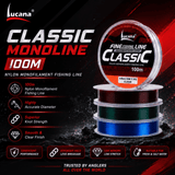 Lucana Classic Monofilament Fishing Line 100m