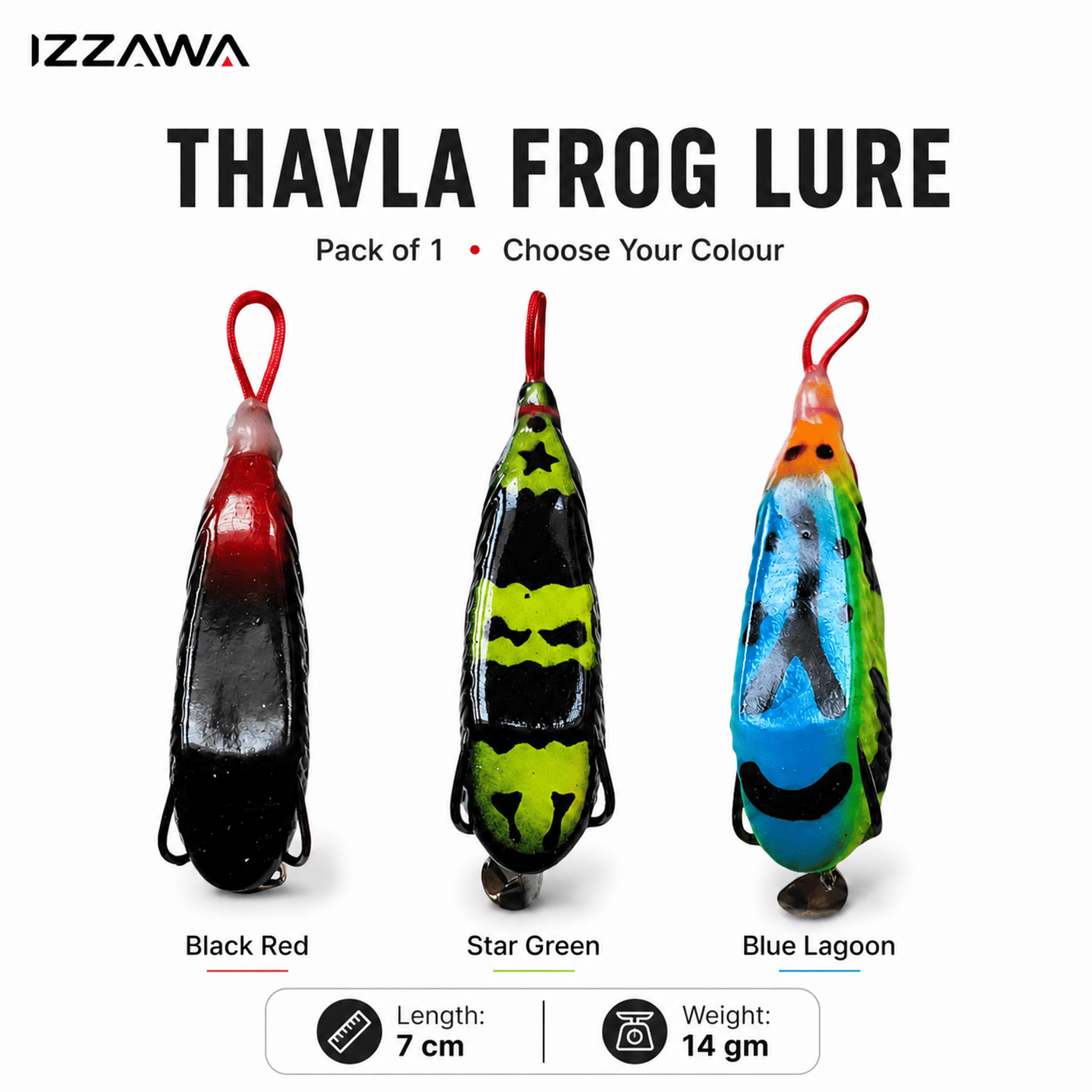 IZZAWA Thavala Frog Lure 7cm 14g - Ocean Rainbow | Pack of 1