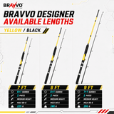 Bravvo Designer Spinning Rod - 7 to 9 Ft
