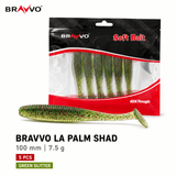 Bravvo LA Palm Shad 100mm 7.5g - Green Glitter - Single Piece