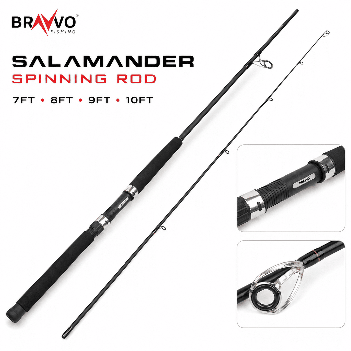 Bravvo Salamander Spinning Rod - 7 to 10 Ft
