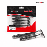 Bravvo Sicaro Shad 100mm 7.5g - Black Silver Glitter - Single Piece