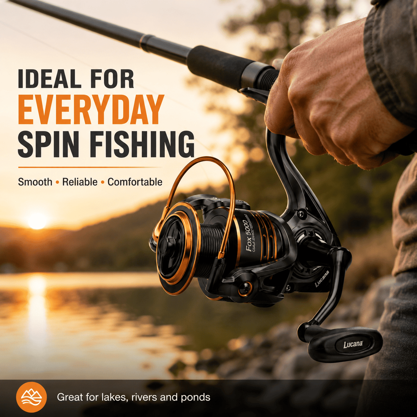 Lucana Fox 5000 Spinning Reel – 6kg Drag Fishing Reel India