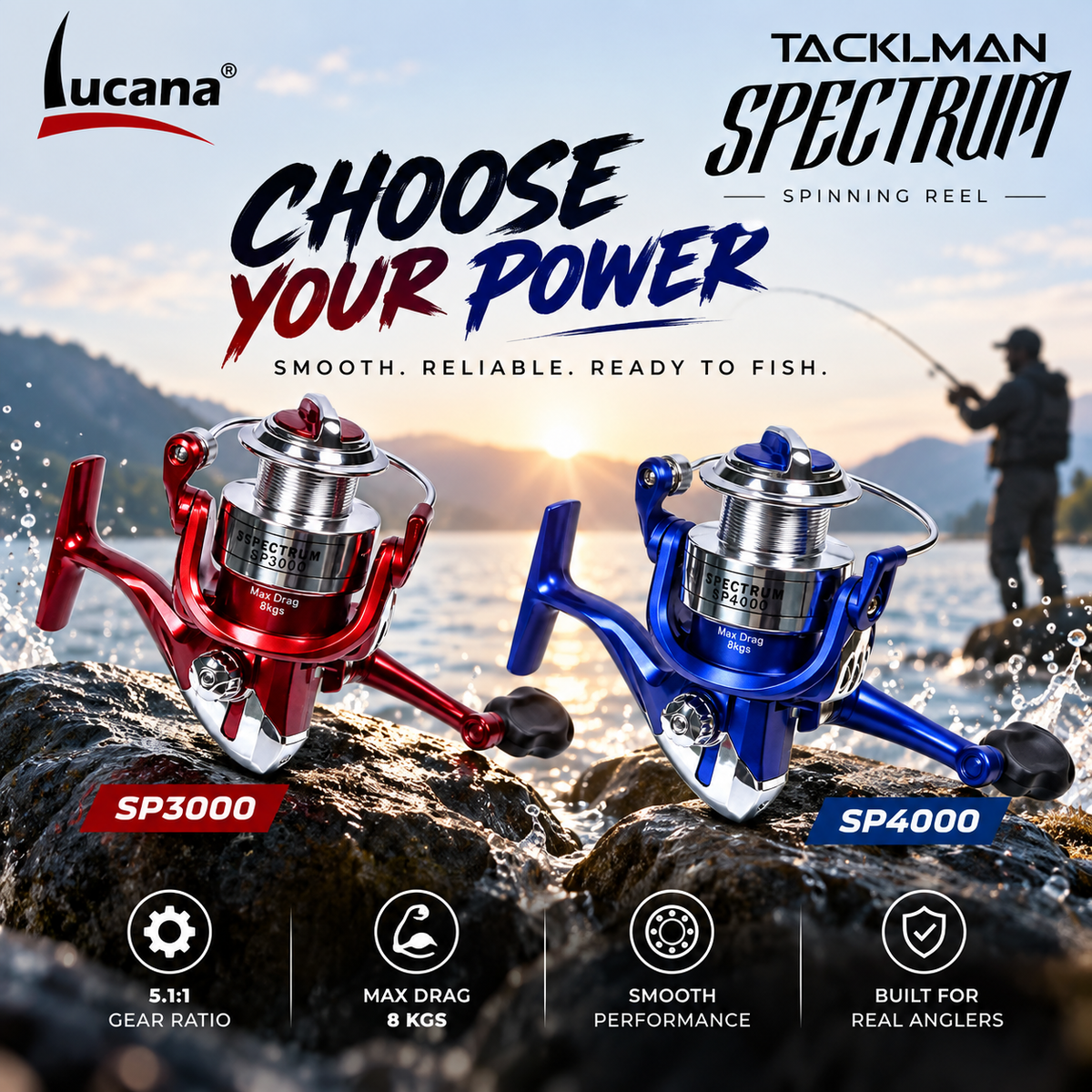 Lucana Tackleman Spectrum Spinning Reel