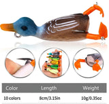 IZZAWA Duck Frog Lure 8.5cm 12g – Snakehead Murrel Bass Topwater