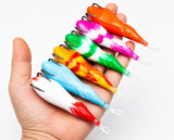 Izzawa Handmade (Pack of 1 Any Colour) Soft Dushman Duckline Frog Lure– 8.5cm / 15g, Soft Rubber, Double Hooks for Snakehead, Carp, Bass Fishes etc