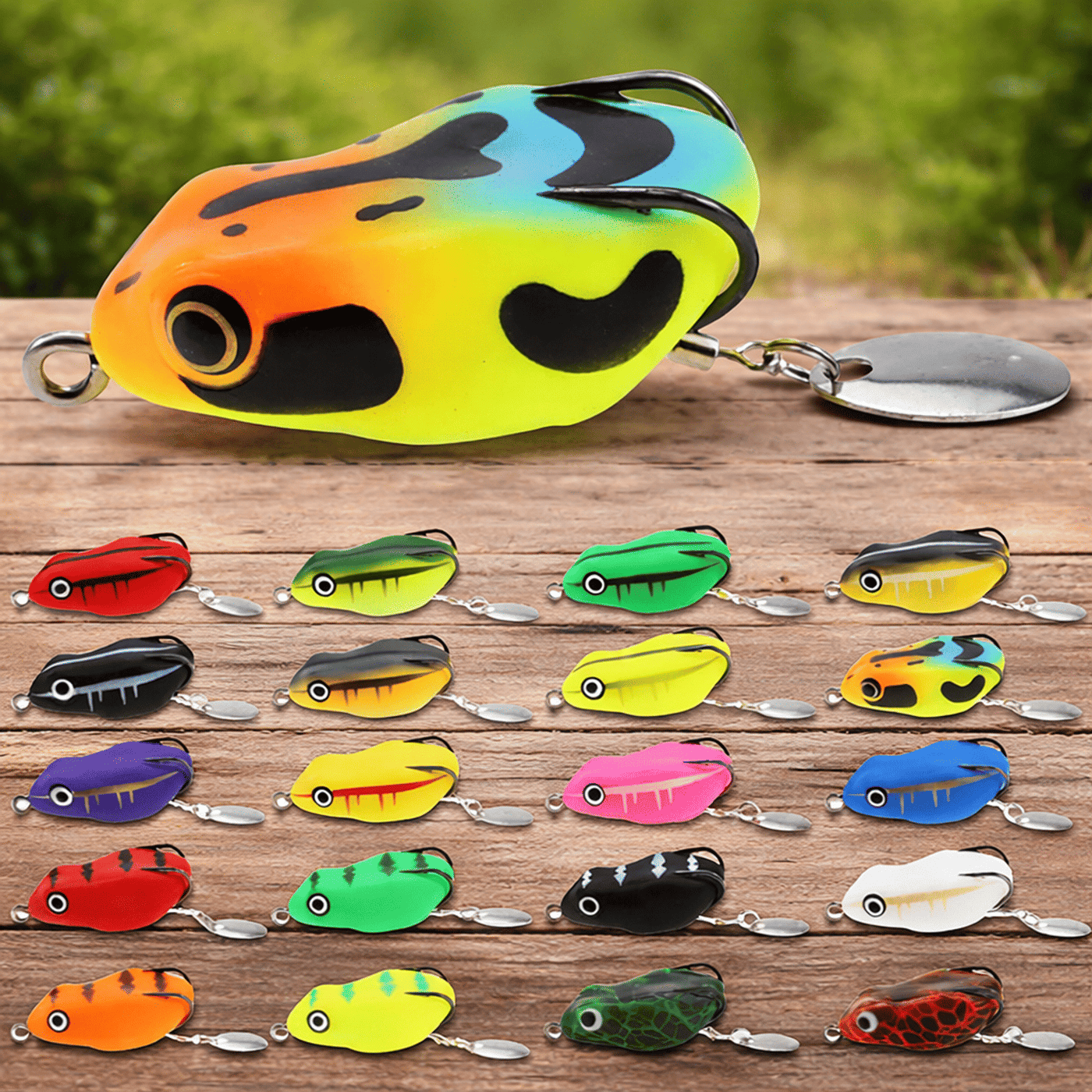 IZZAWA Frog Lure 3pc 4.5cm 8.5g – Snakehead Murrel Bass Topwater