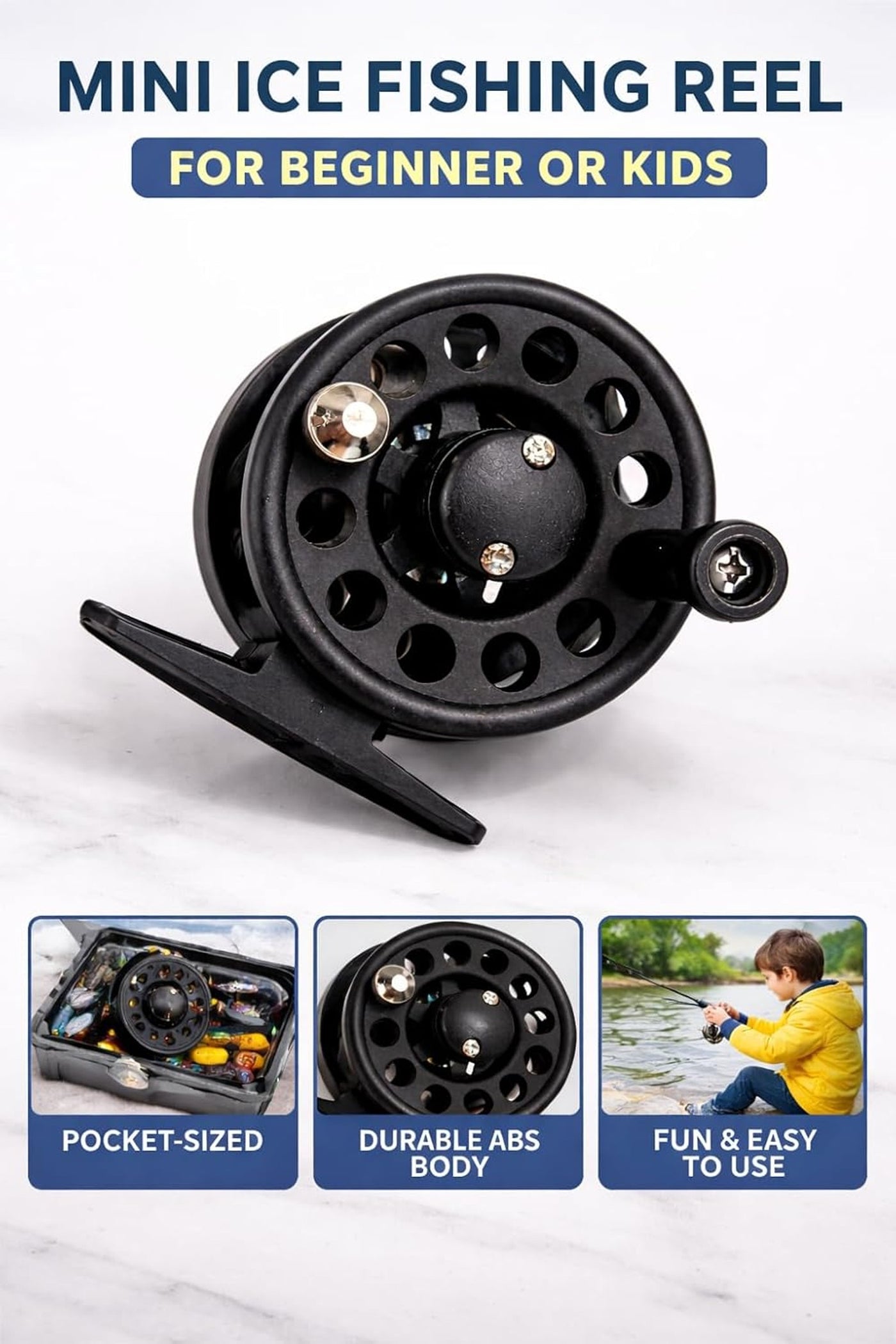 IZZAWA Mini Pocket Fishing Reel – Compact Manual Reel India