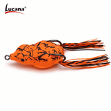 Lucana Cheeto Frog Lure 50mm 12g | Topwater Frog Bait - Orange Crackle