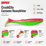 Rapala CrushCity Customs Heavyhitter Bombshell 4 Inch - Pack of 5