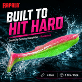 Rapala CrushCity Customs Heavyhitter Bombshell 4 Inch - Pack of 5