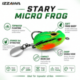 IZZAWA Stary Micro Frog Lure 30mm 3.2g - Lime Flash | Pack of 1