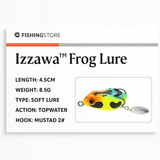 IZZAWA Frog Lure 4.5cm 8.5g – Snakehead Murrel Topwater Bait