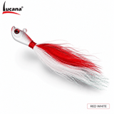 Lucana Buck Tail Lure 42gm 5/0 - Red White