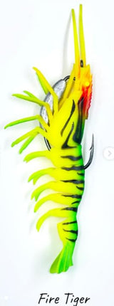 IZZAWA HuntHouse Shrimp Lure 16cm 26.4g Fire Tiger – GT Snapper Barramundi