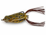 Izzawa Hollow Frog Fishing Lure, Grey, 7.5 cm, 14g, Soft PVC, Double Hooks for Snakehead, Carp, Bass Fishes etc