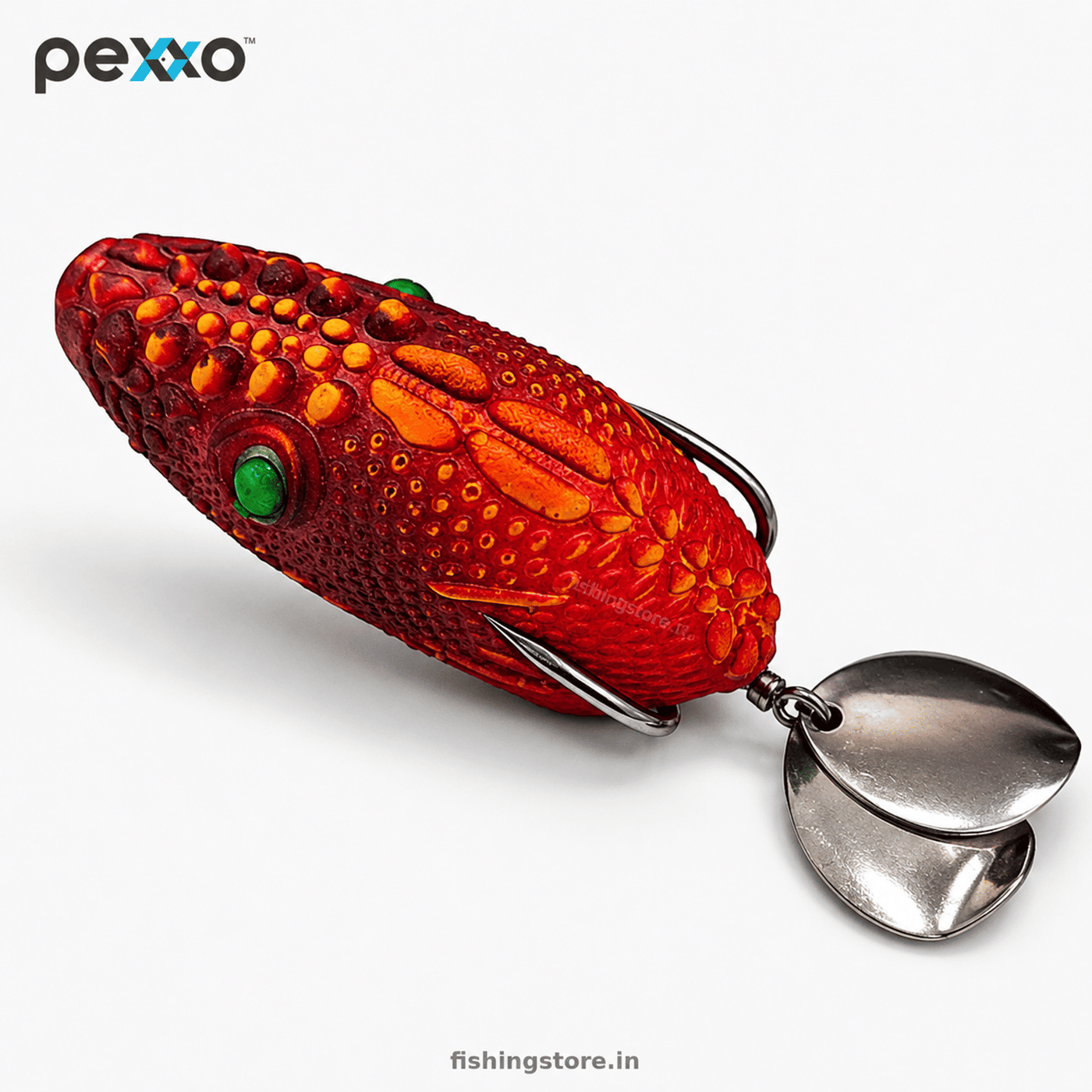 Pexxo Crocodile Soft Frog Lure 6cm 13-14g Topwater - Red