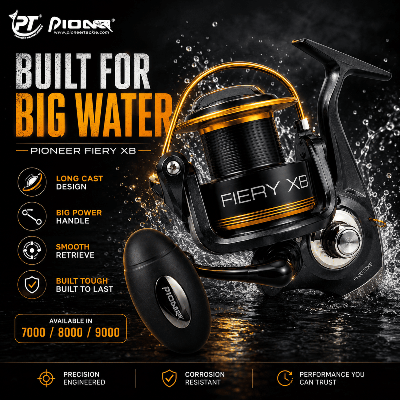 Pioneer Fiery XB Spinning Fishing Reel