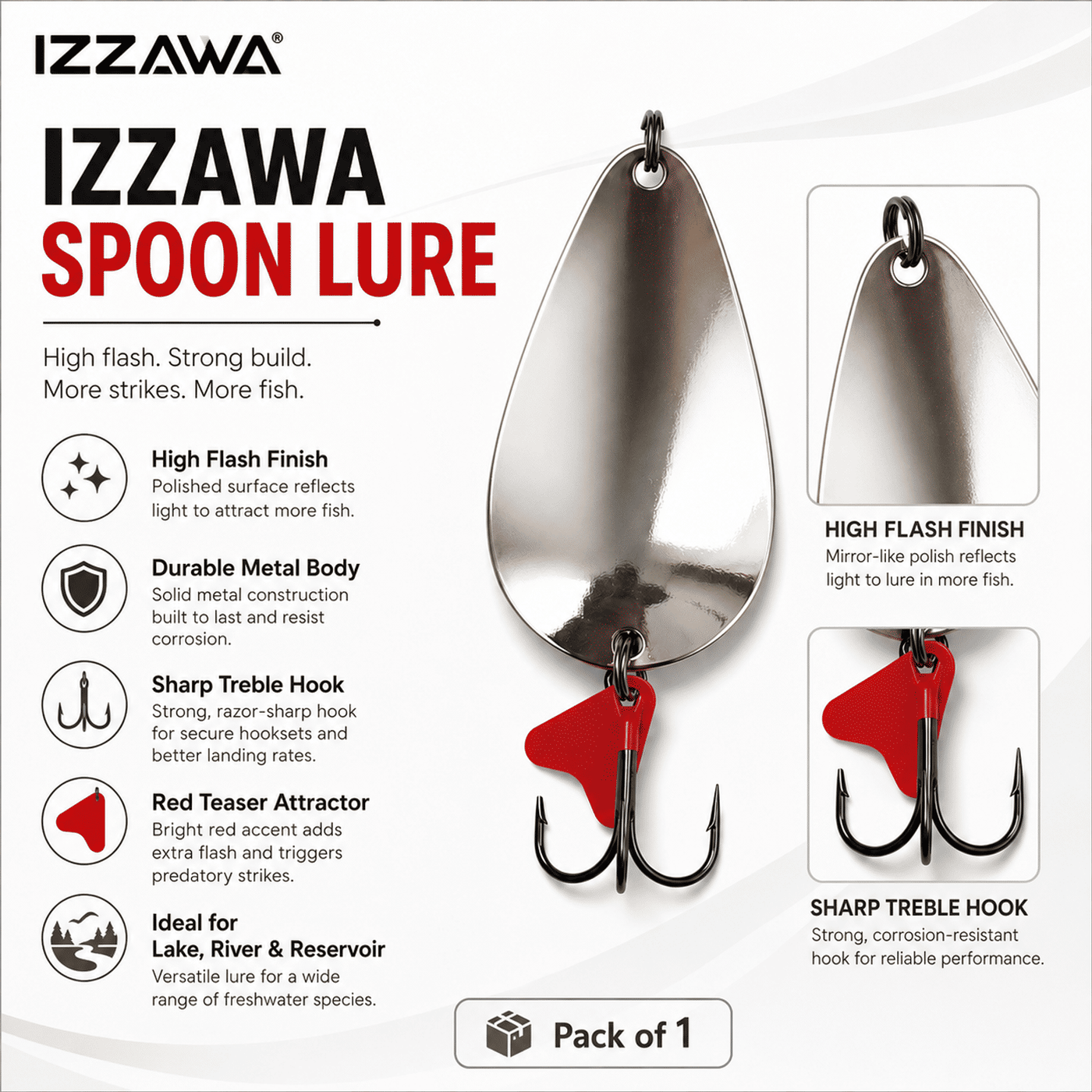 IZZAWA Spoon Lure | Pack of 1