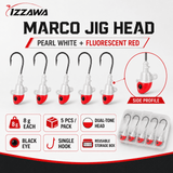 IZZAWA Marco Jig Head 8 g - Pack of 5 with Storage Box