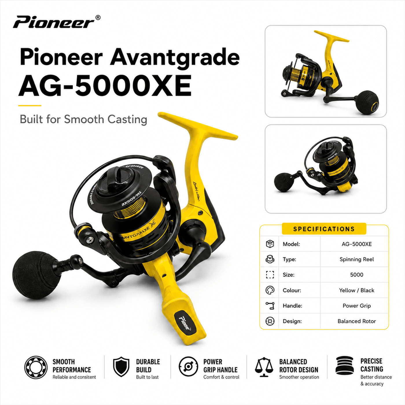 Pioneer Avantgrade AG-5000XE Spinning Reel