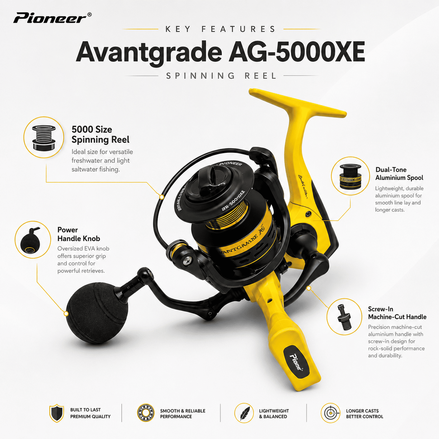 Pioneer Avantgrade AG-5000XE Spinning Reel