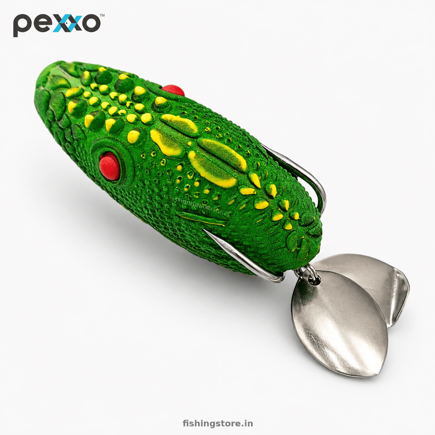 Pexxo Crocodile Soft Frog Lure 6cm 13-14g Topwater - Green
