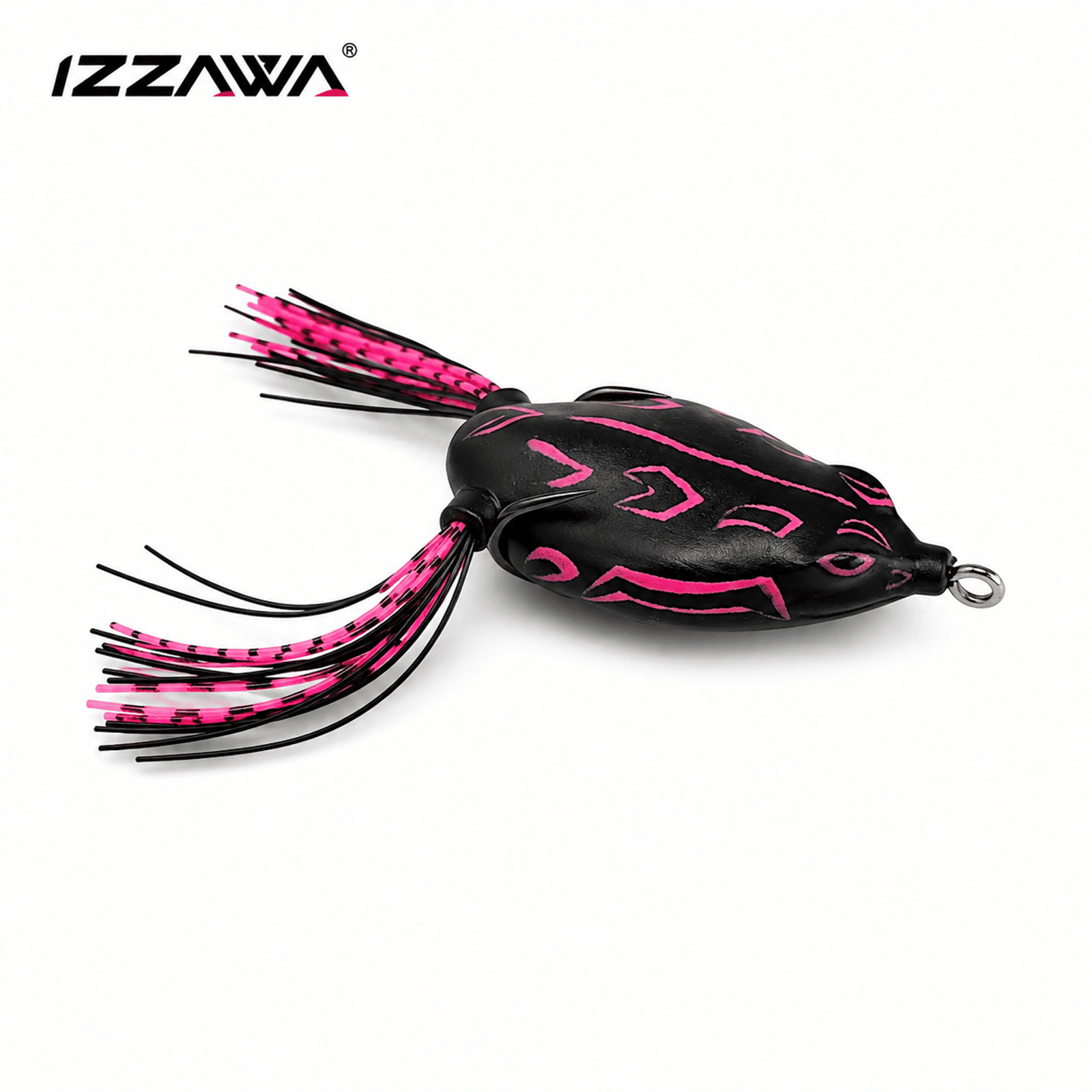 IZZAWA Super Frog Black with Pink Pattern Frog Lure 15g | Pack of 1