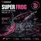 IZZAWA Super Frog Black with Pink Pattern Frog Lure 15g | Pack of 1