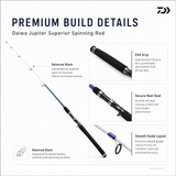 Daiwa Jupiter Superior Spinning Fishing Rod - 8 Ft - H