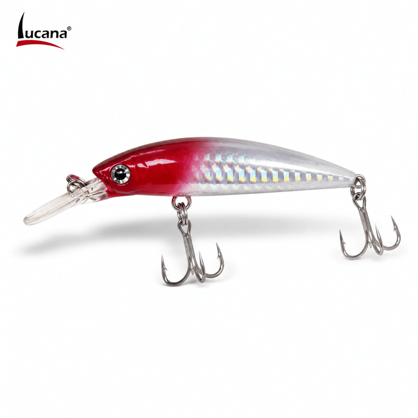 Lucana Sink Park 70mm 16g Sinking Hard Lure - Holo Red Head