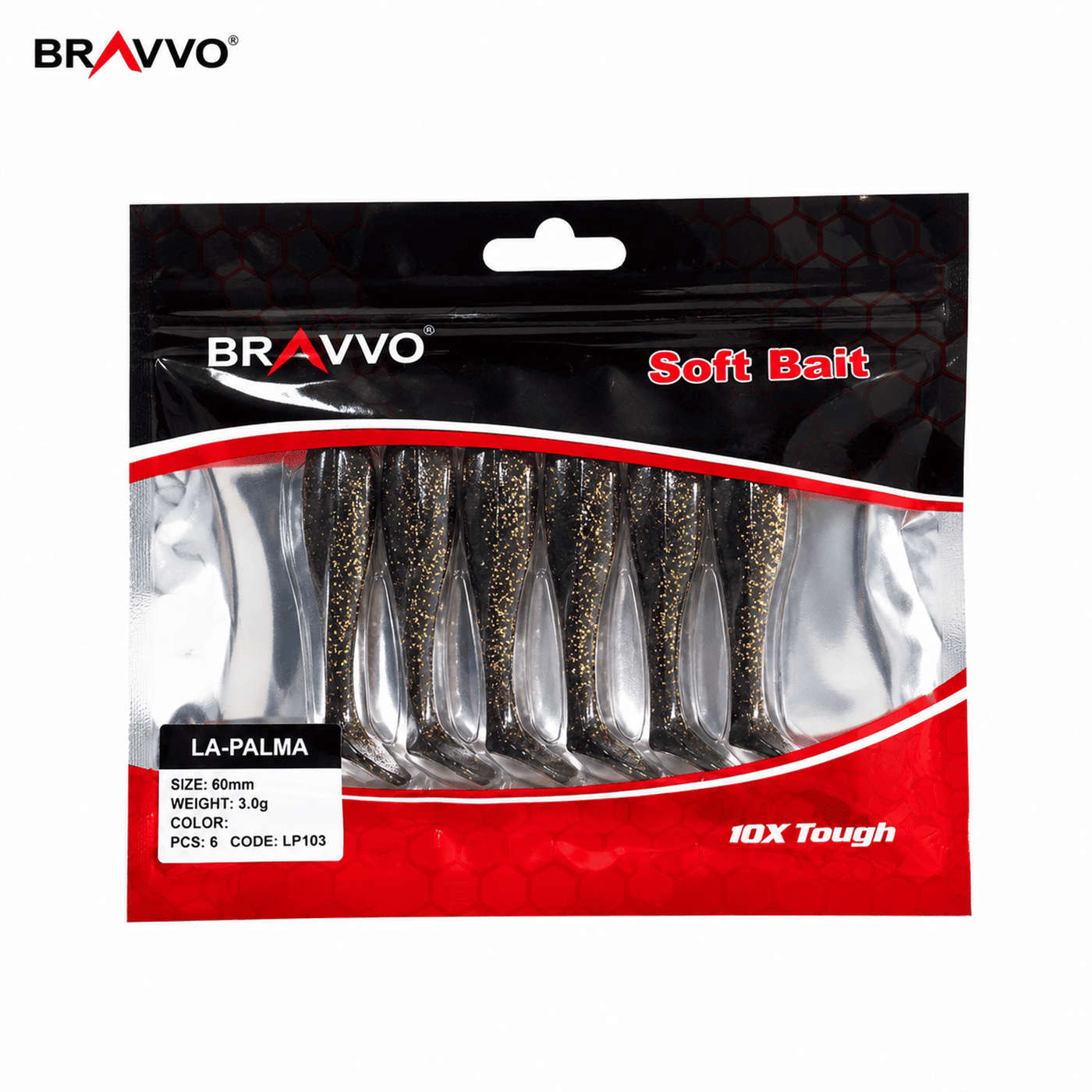 Bravvo La Palma Soft Lure 80mm 6g - Black Gold - Single Piece